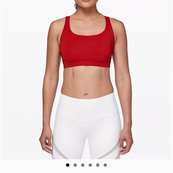 Lululemon Red Energy Bra size 6 NWT 🎈 - Picture 2 of 9
